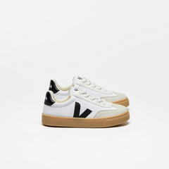 VOLLEY ELASTIC LACES CANVAS WHITE BLACK NATURAL