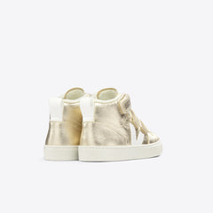 V-10 MID FURED LEATHER PLATINE WHITE