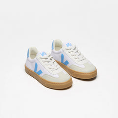 VOLLEY ELASTIC LACES CANVAS WHITE AQUA NATURAL