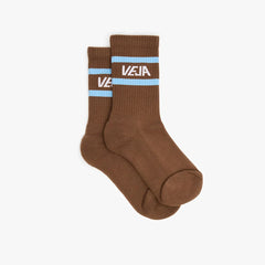 ICONIC SOCKS COTTON WALNUT AQUA