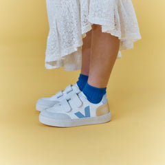 V-12 LEATHER WHITE MULTICO OLYMPE