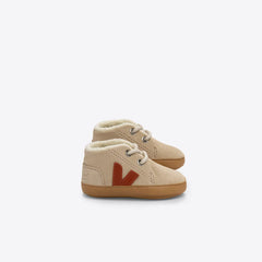 BABY FURED SUEDE VEJA X BONPOINT ALMOND CANYON