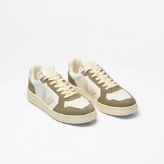 V-82 GRAINED LEATHER WHITE NATURAL KAKI
