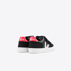 V-12 LEATHER BLACK WHITE PEKIN