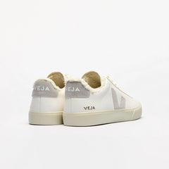 CAMPO FURED LEATHER WHITE LIGHT GREY