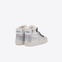 ESPLAR MID FURED LEATHER SILVER PIERRE