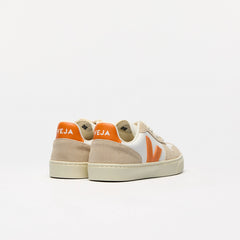 V-10 LEATHER WHITE FURY ALMOND