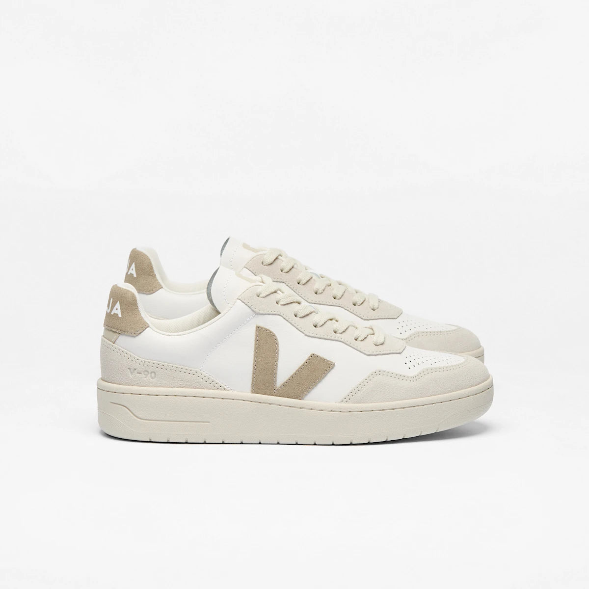 V-90 LEATHER WHITE TAUPE