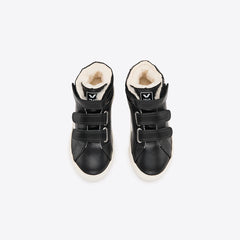 ESPLAR MID FURED LEATHER BLACK