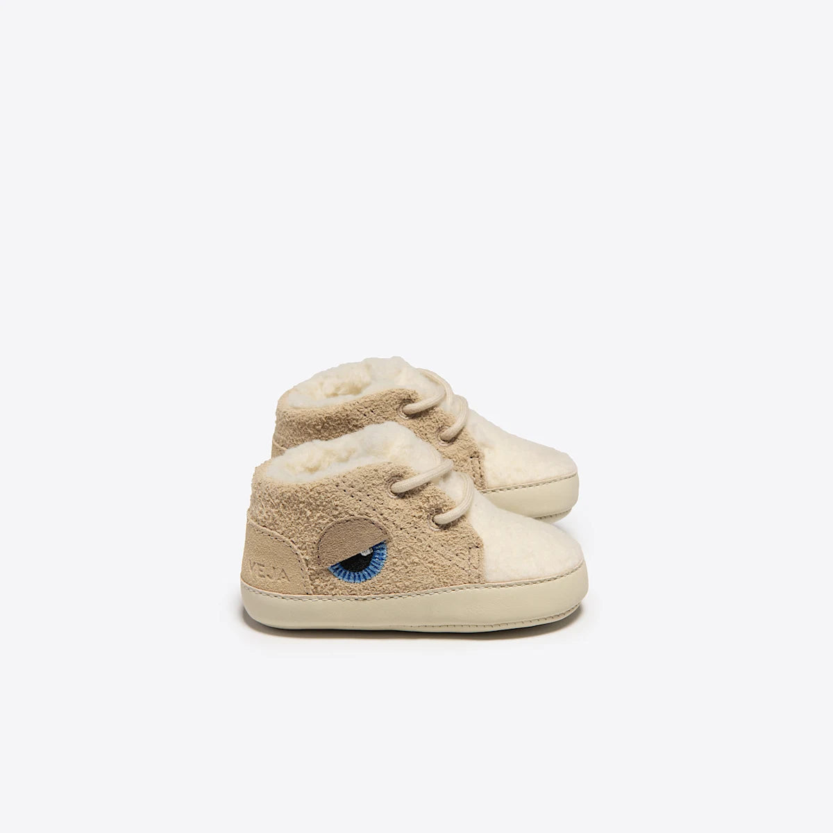 BABY FURED SUEDE VEJA X BIGSTUFFED ALMOND