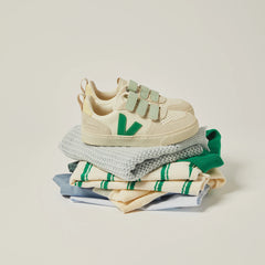 V-10 LEATHER VEJA X BONPOINT PURE EMERAUDE