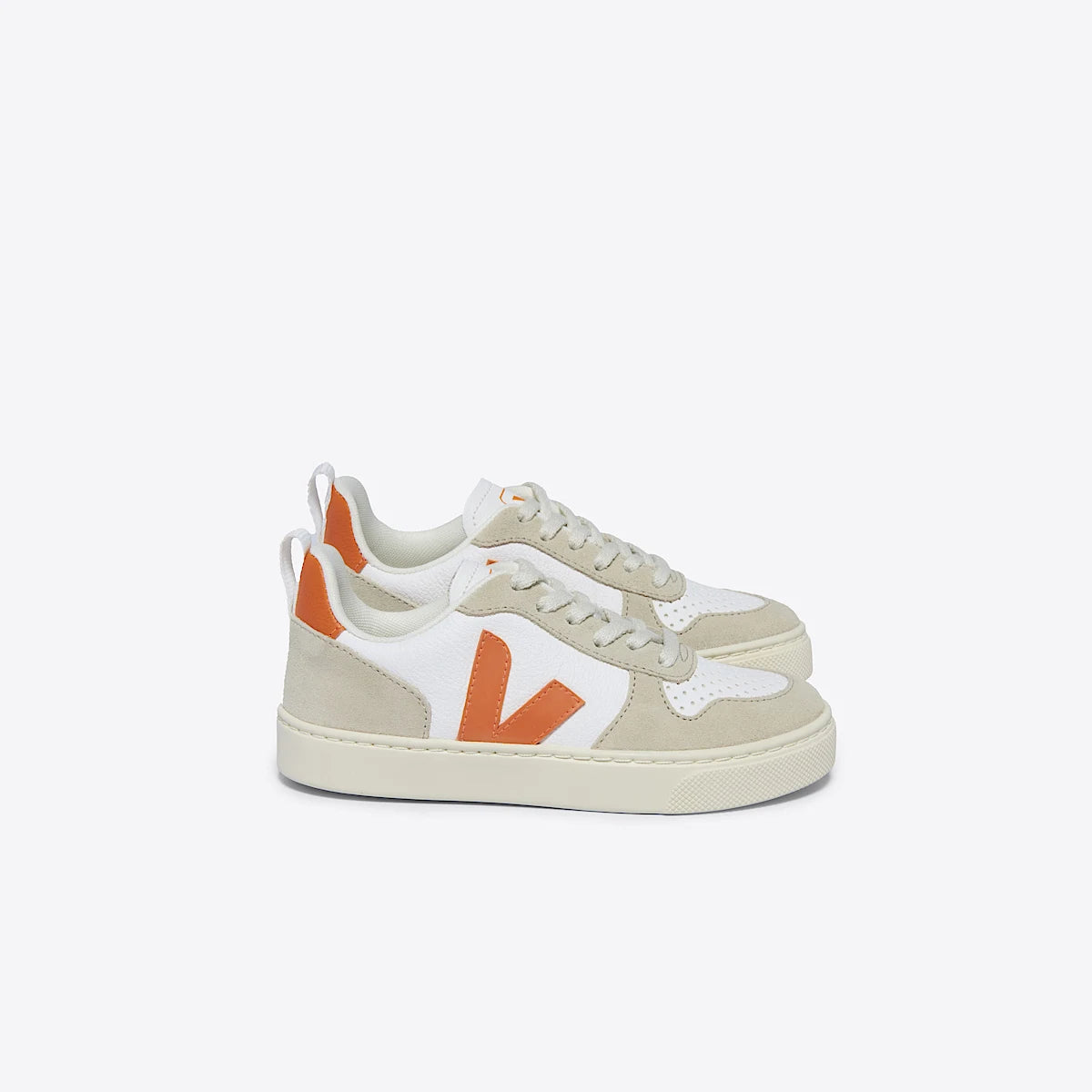 V-10 LEATHER WHITE FURY ALMOND