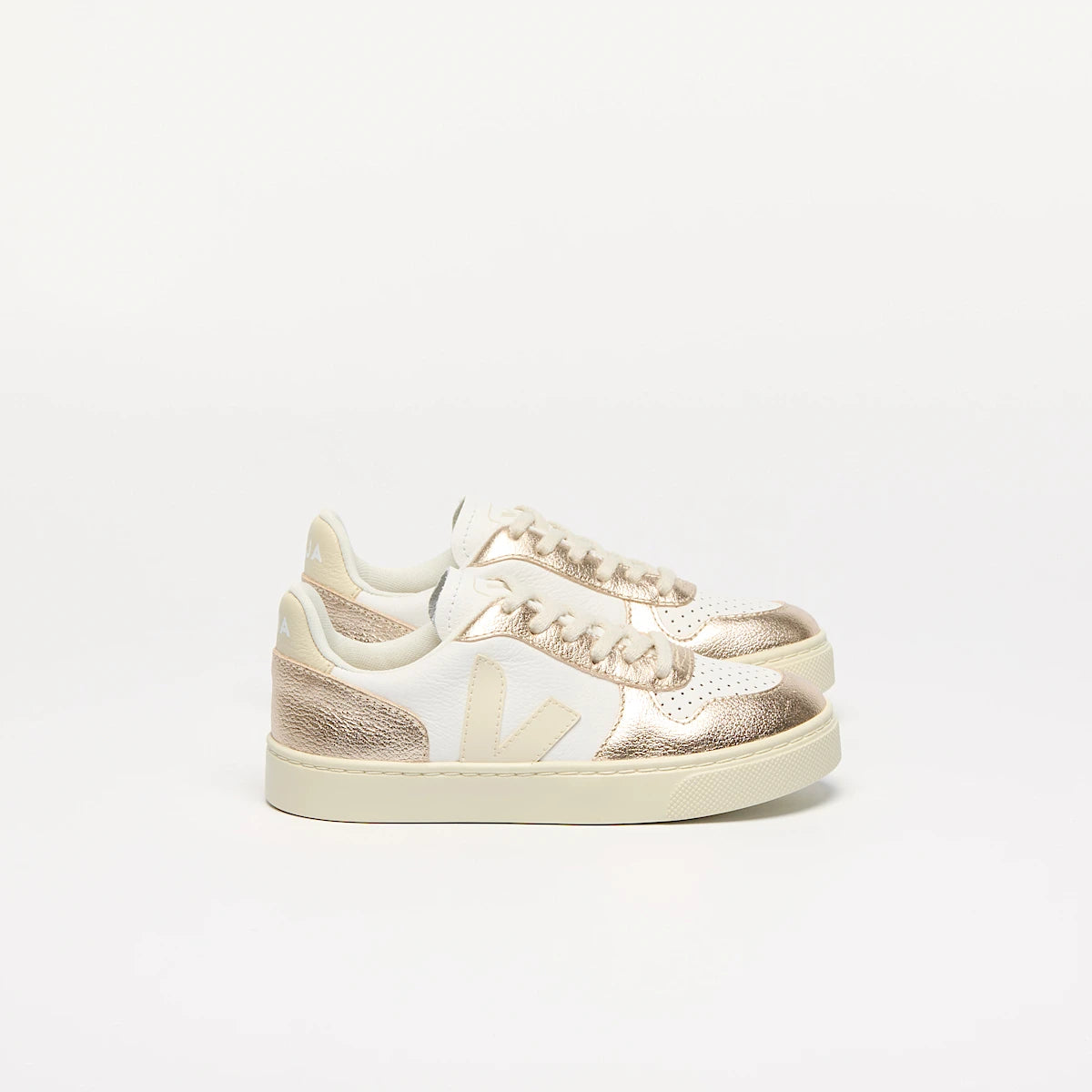 V-10 LEATHER WHITE CALCAIRE PLATINE