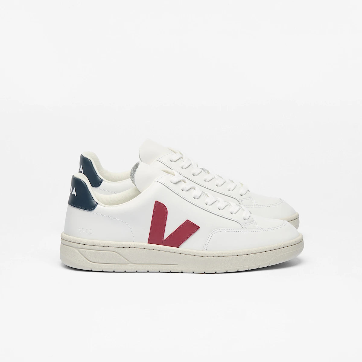 V-12 LEATHER WHITE MARSALA NAUTICO