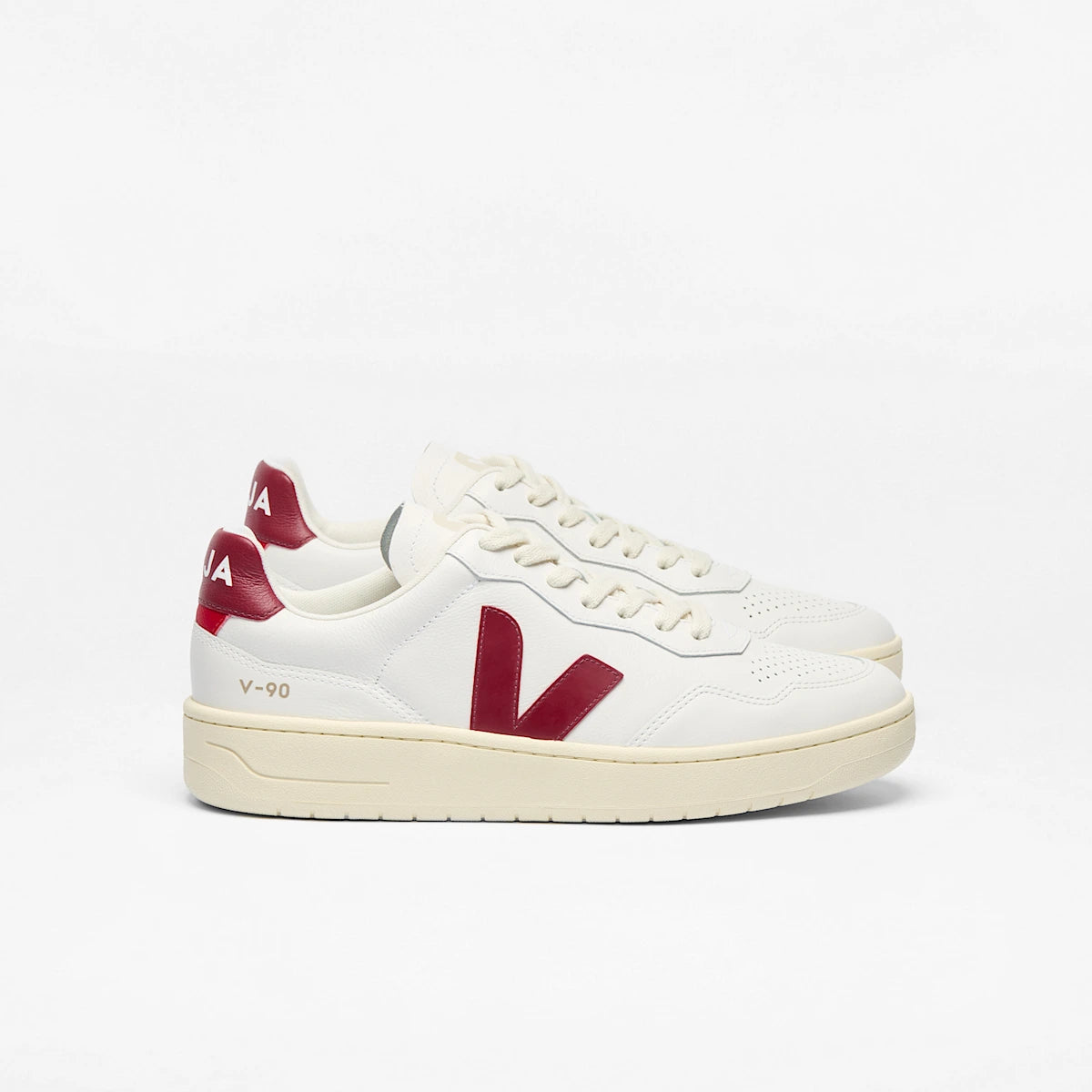 V-90 LEATHER WHITE MARSALA