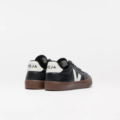 VOLLEY ELASTIC LACES LEATHER BLACK WHITE BARK