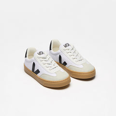 VOLLEY ELASTIC LACES CANVAS WHITE BLACK NATURAL
