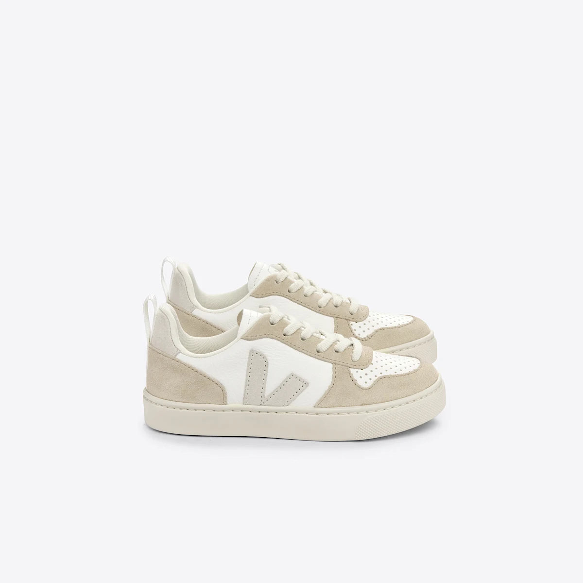 V-10 LEATHER WHITE NATURAL ALMOND